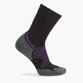 Women s Run Cold Crew Socks in Black - 1
