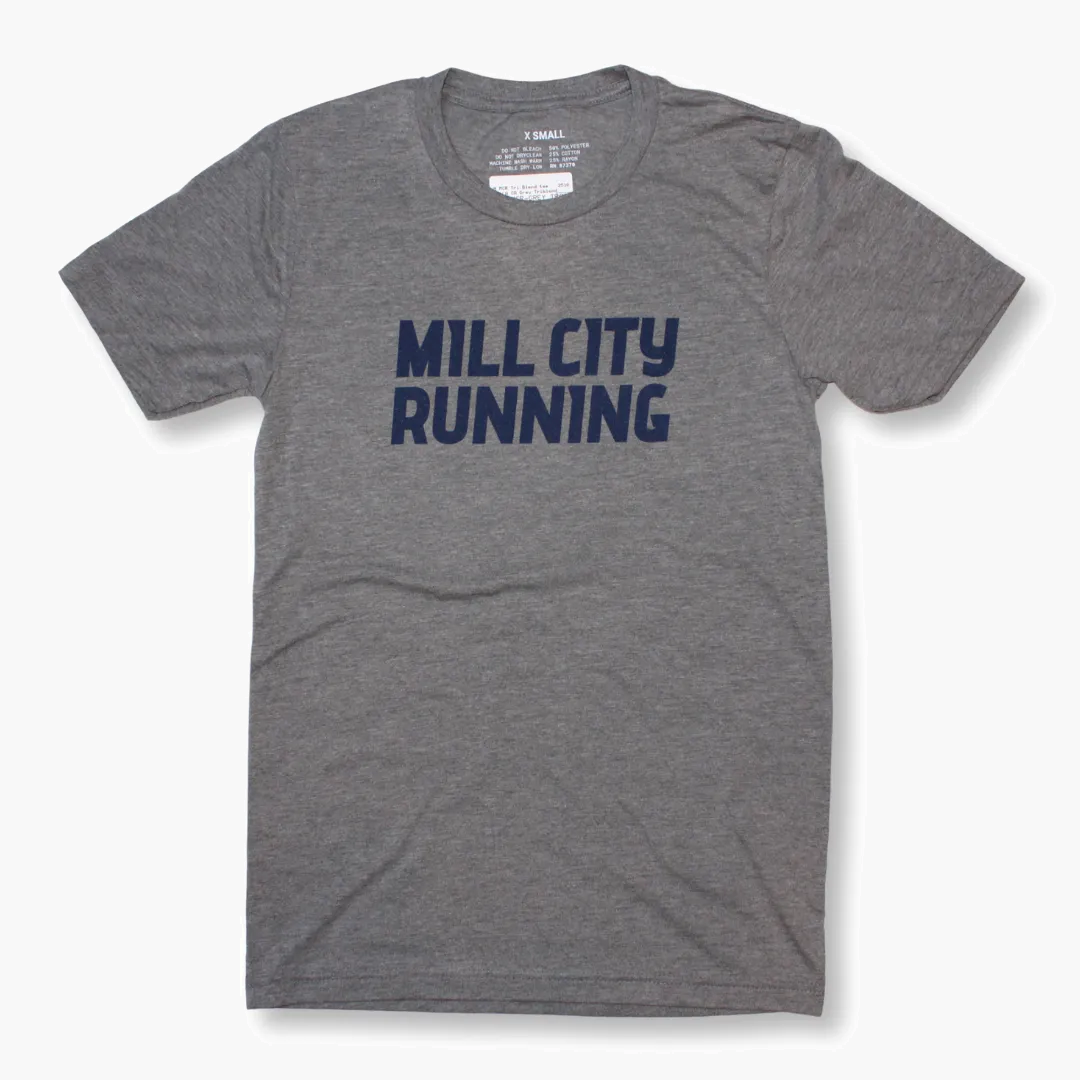 All Gender MCR Tri-Blend Tee in Grey / Navy (MCR) - 1