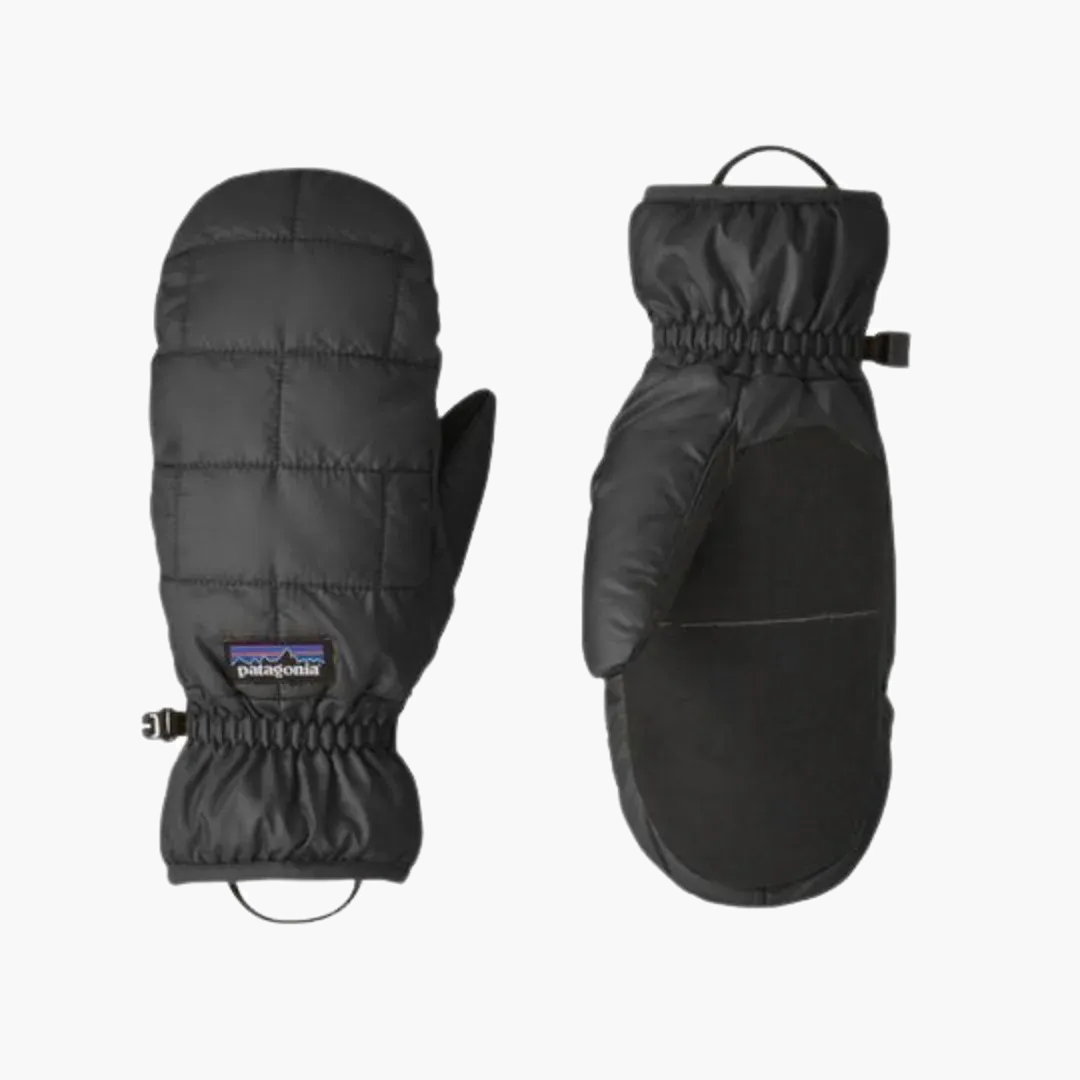 Nano Puff Mittens in Black - 1