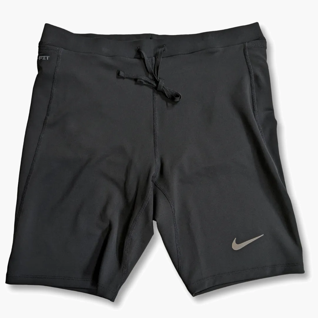 Men s Fast Half Tights in Black - 1