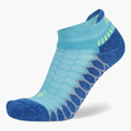 Silver No Show Socks in Cobalt - 1