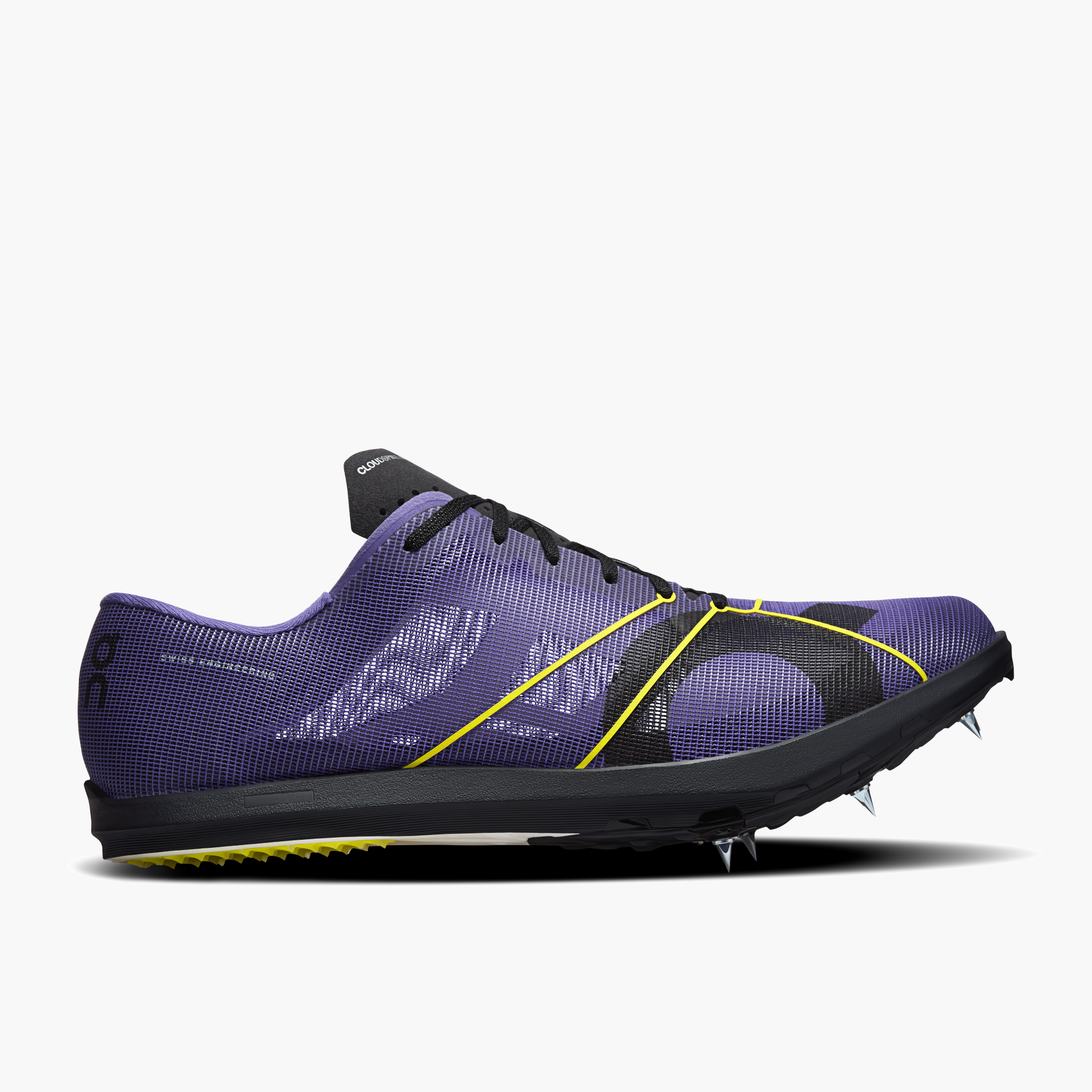 Lateral angle shot of Mens Cloudspike XC in Juniper / Black