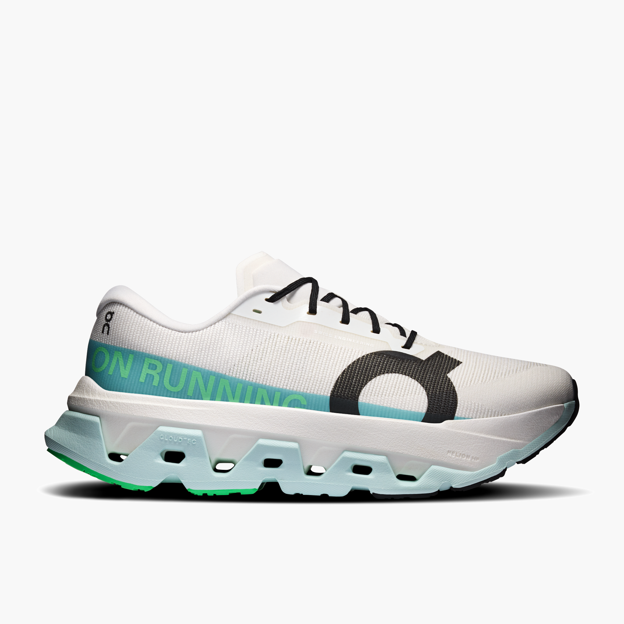 Lateral angle shot of Men's Cloudmonster 3 Hyper in Ivory | Flurry