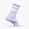 Elite Light Cushion Mini Crew Socks in Lilac High Top Stripe - 1