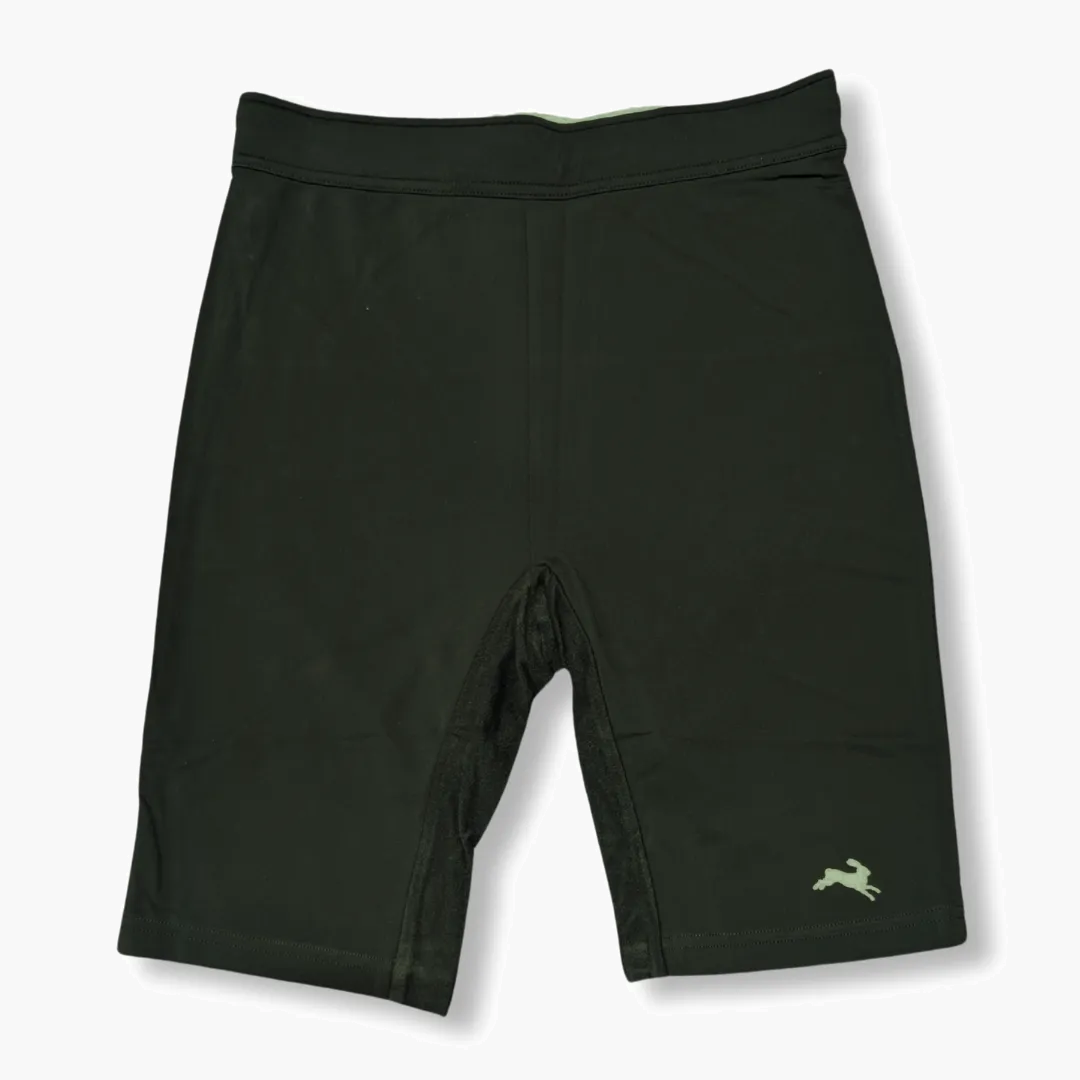 Men s Turnover Lined Half Tights in Black - 1