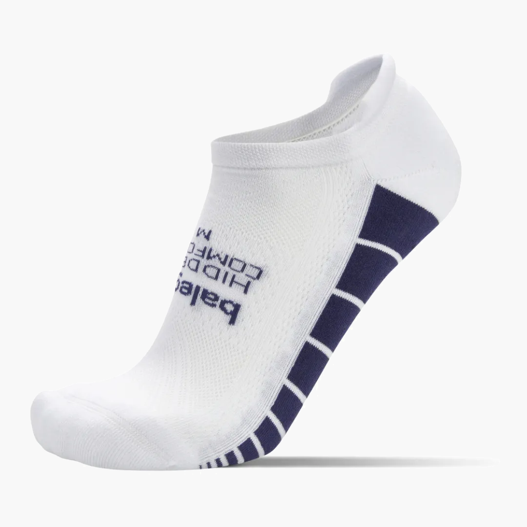 Hidden Comfort No Show Socks in White / Skipper Blue - 1