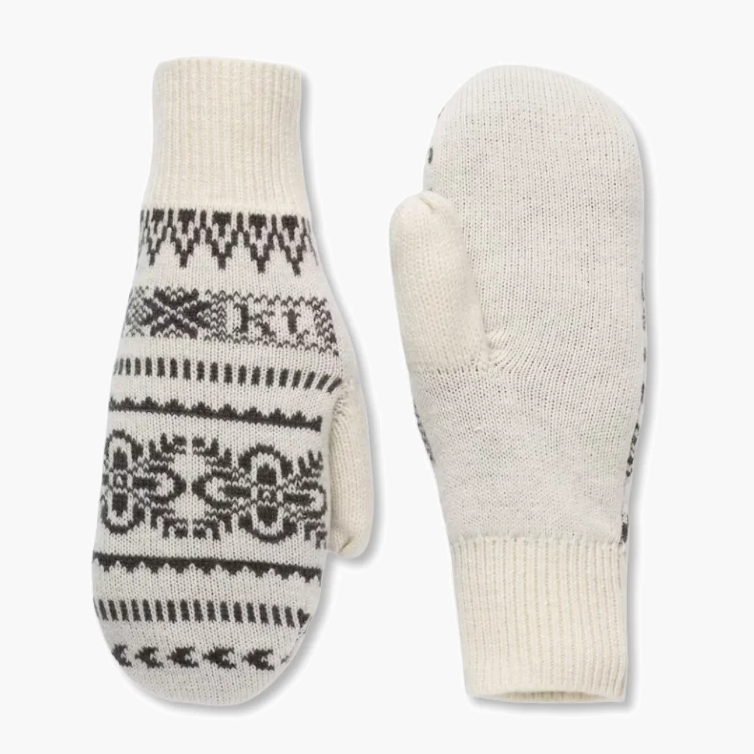 Selma Knit Mittens - Off White (1)