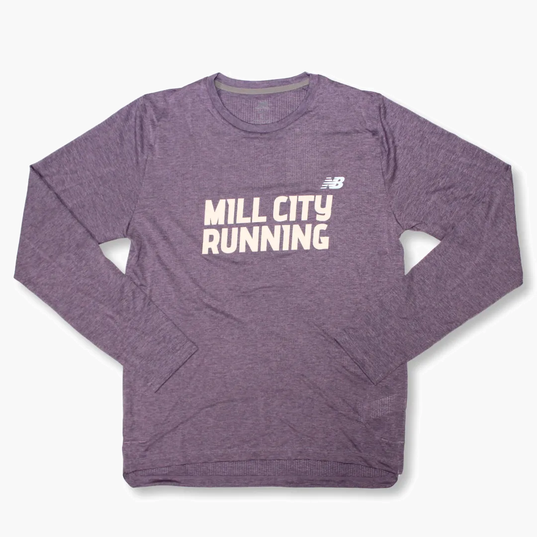 Men s RC Essential Long Sleeve in Candied Violet Heather (MCR) - 1