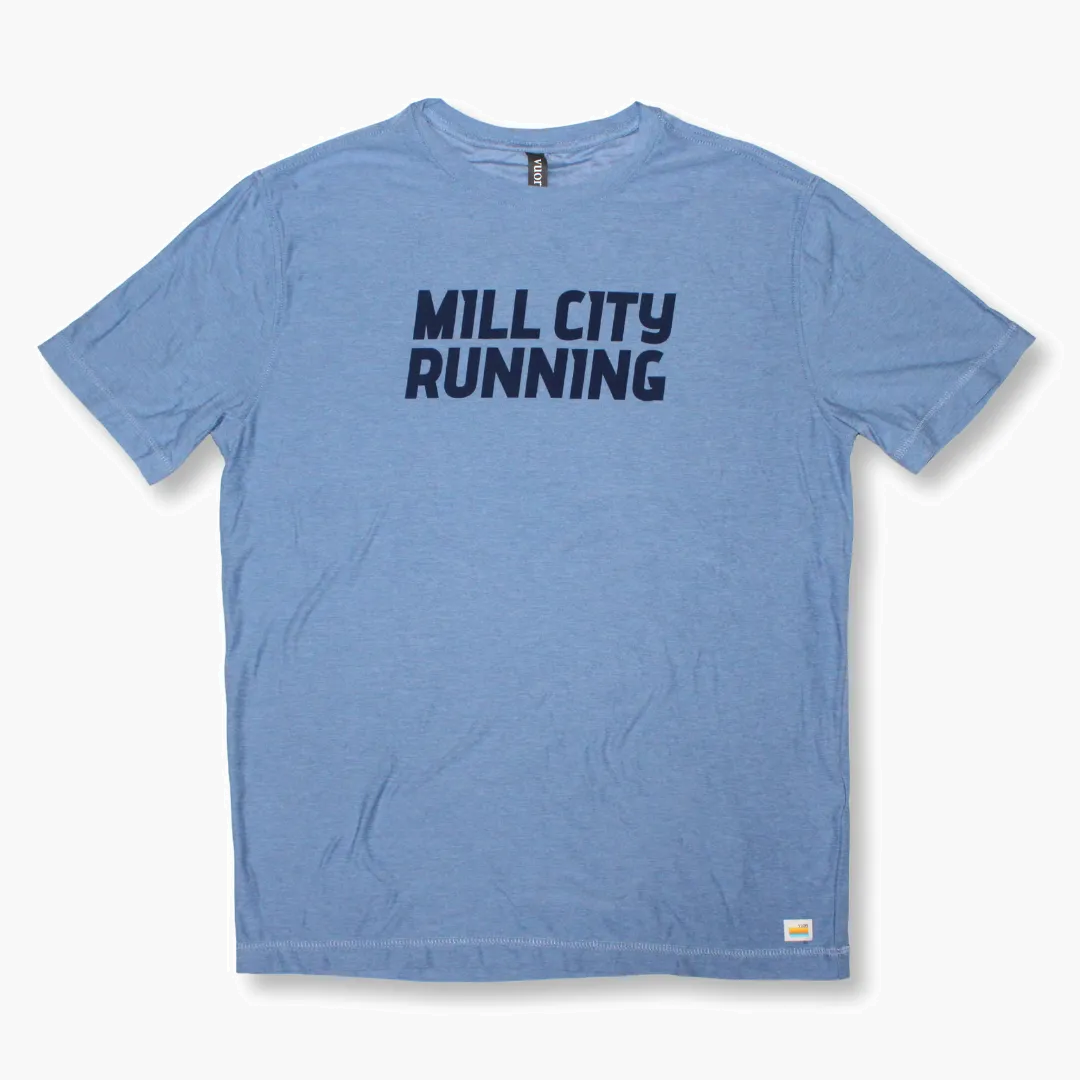 Men s Strato Tech Tee in Isle Blue Heather (MCR) - 1