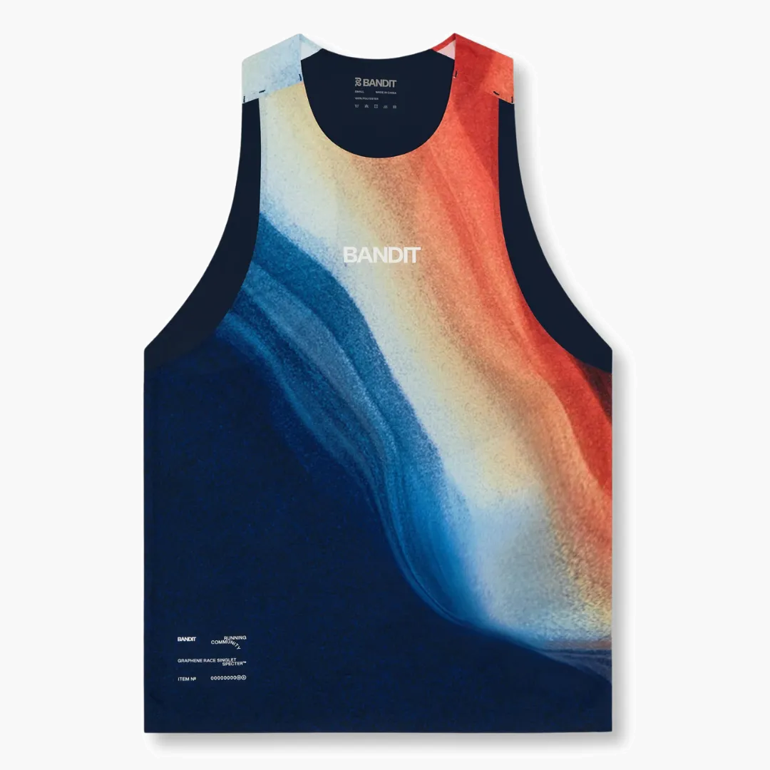Men s Specter Race Singlet in Thermal Field Rusted Apricot - 1