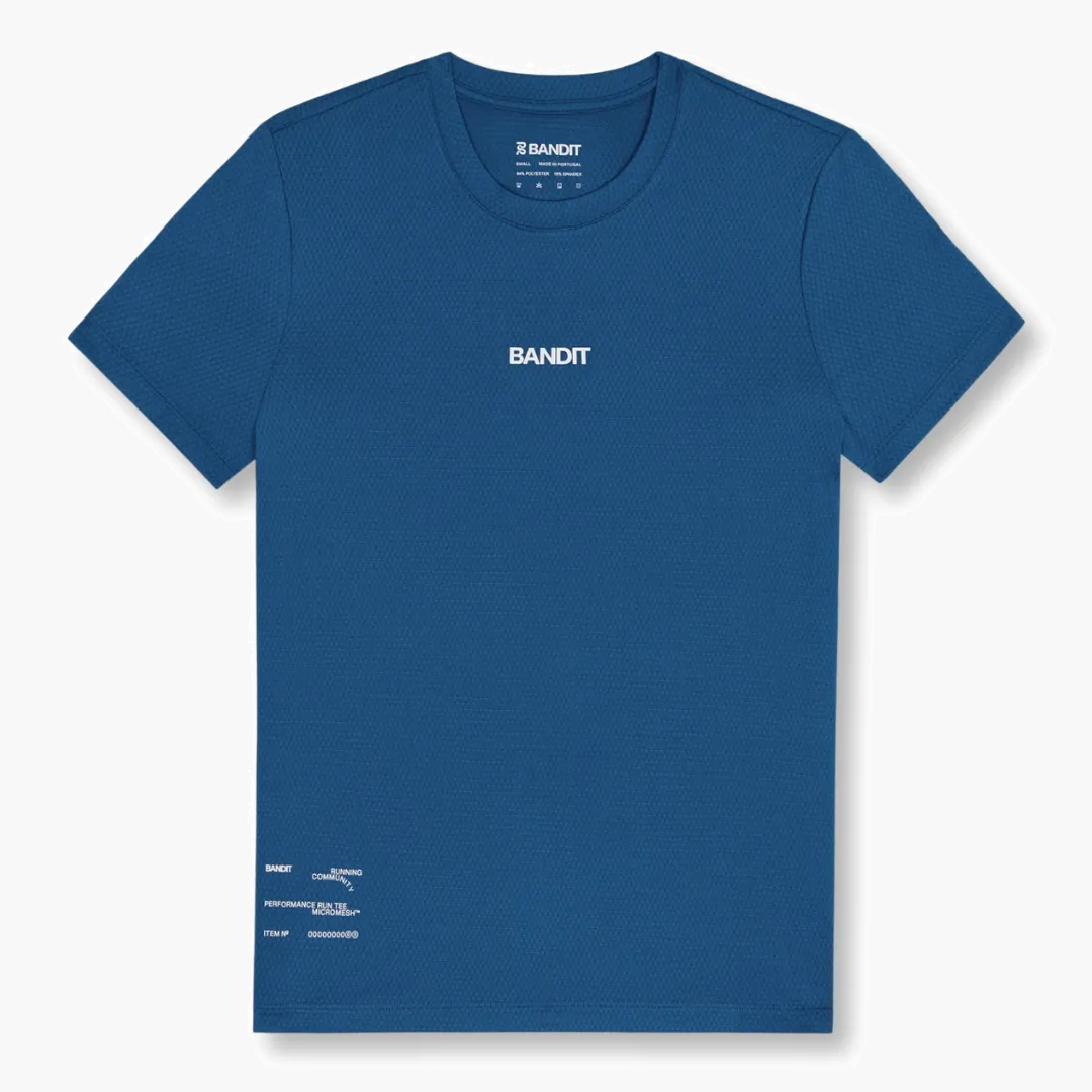 Women s Micromesh Run Tee in Aegean - 1