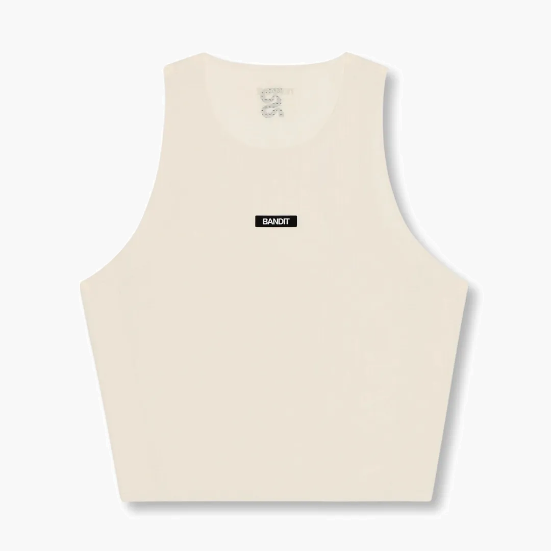 Women s GeoMesh Race Singlet in Cream - 1