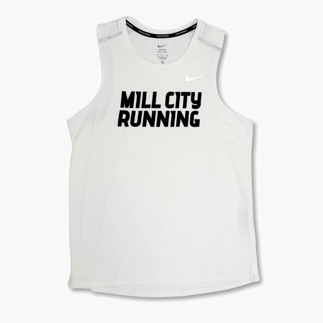 Men s Miler Singlet in White - 1