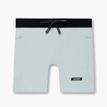 Women s Striped Cadence Compression Shorts 5 in Mist / Lagoon - 1