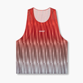 Men s Shredder Shorty Race Singlet in Uneven Gradient / Poppy - 1
