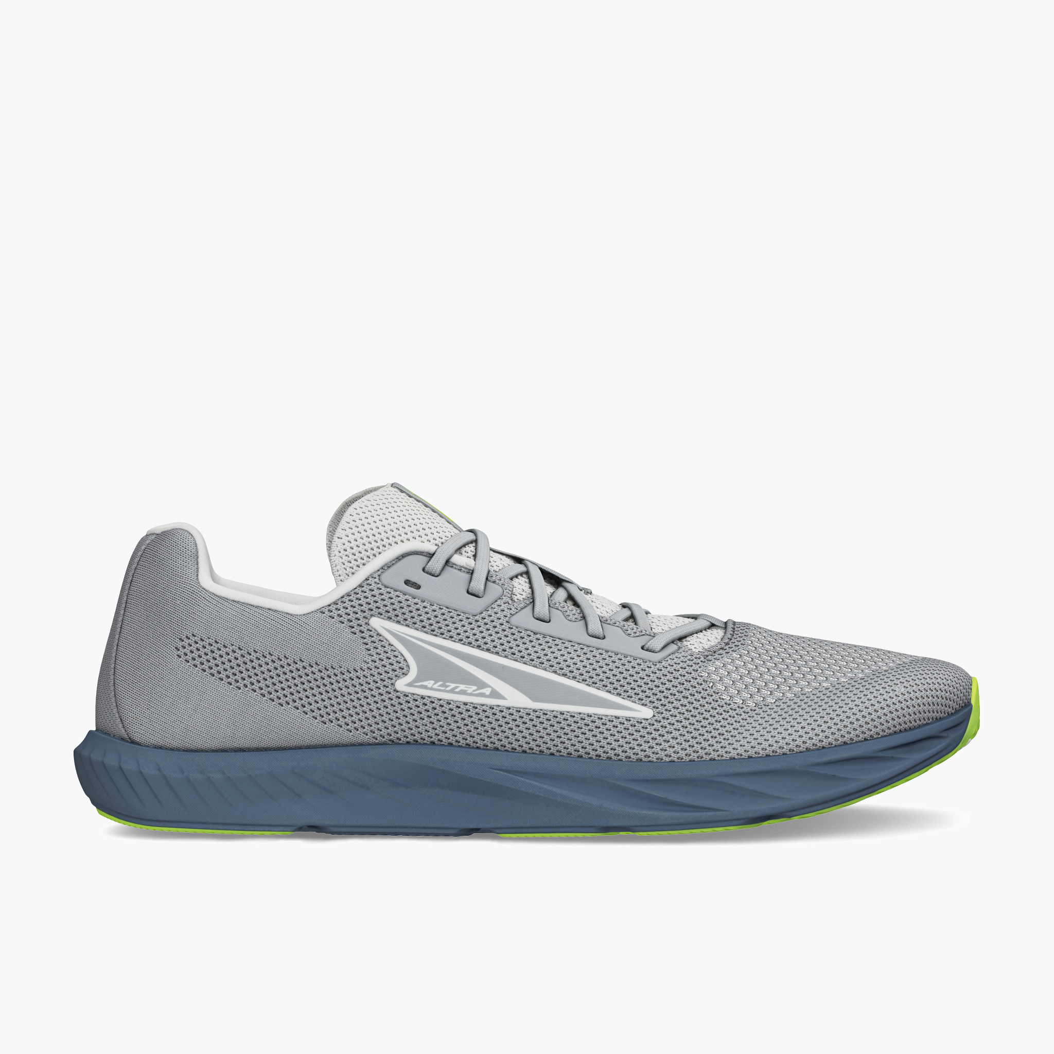 Lateral angle shot of Men's Escalante 4 in Gray / Lime