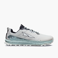 Lateral angle shot of Men's Lone Peak 9 in Flint Grey / Dawn Blue / Gn