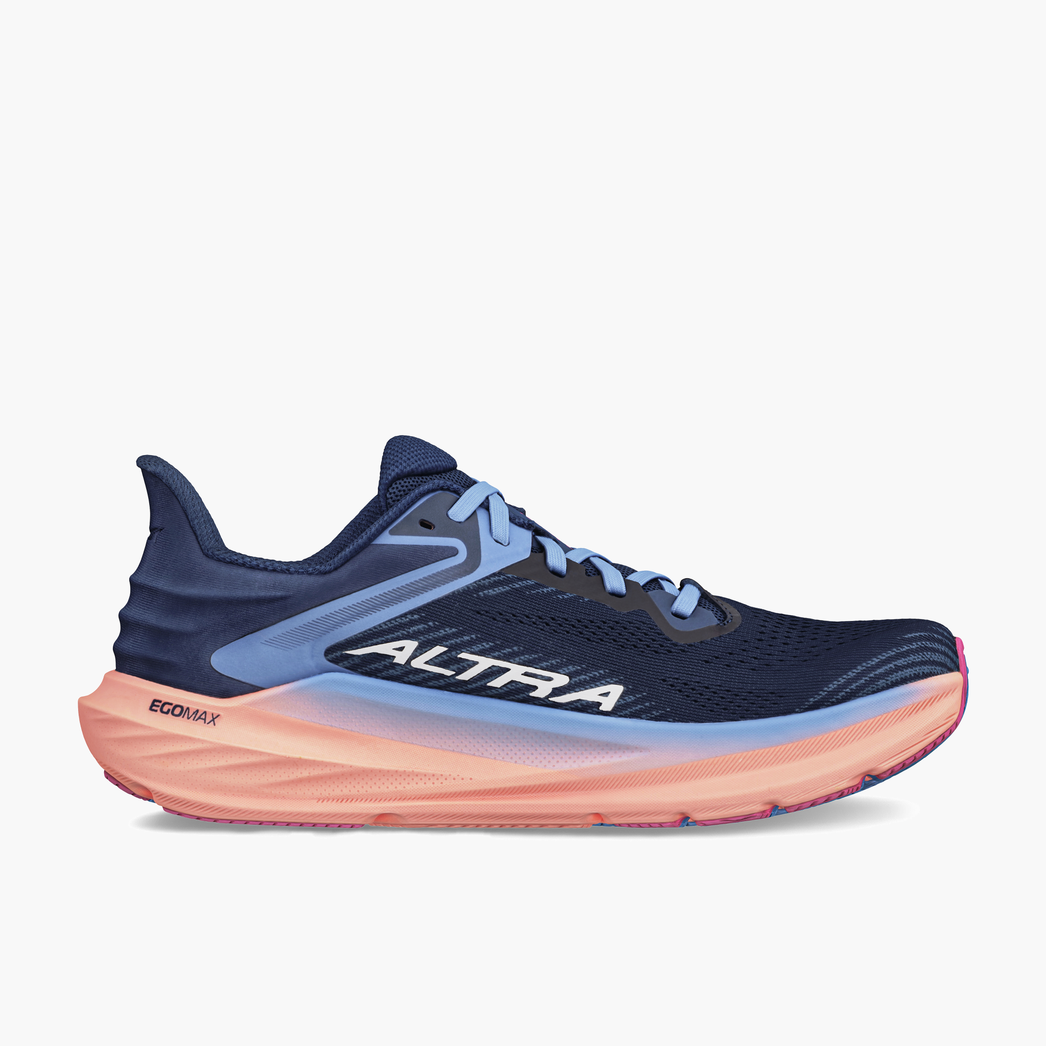 Lateral angle shot of Women's Torin 8 in Navy