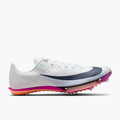 Lateral angle shot of All Gender Maxfly 2 in White / Obsidian-bright Crimson-hyper Turq
