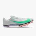 Lateral angle shot of All Gender Maxfly 2 in Summit White / Electro Green-atomic Pink