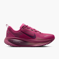 Lateral angle shot of Women's Vomero 18 in Sweet Beet / Bordeaux-Red Stardust