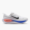 Lateral angle shot of Men's Vomero Plus in White / Black-Atomic Pink-Racer Blue