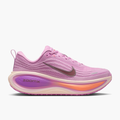 Lateral angle shot of Women's Vomero Plus in Lt Magenta / Black-Pink Foam-Bright Violet