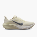 Lateral angle shot of Men's Pegasus 42 in Coconut Milk / Metallic Silver-Lt Khaki
