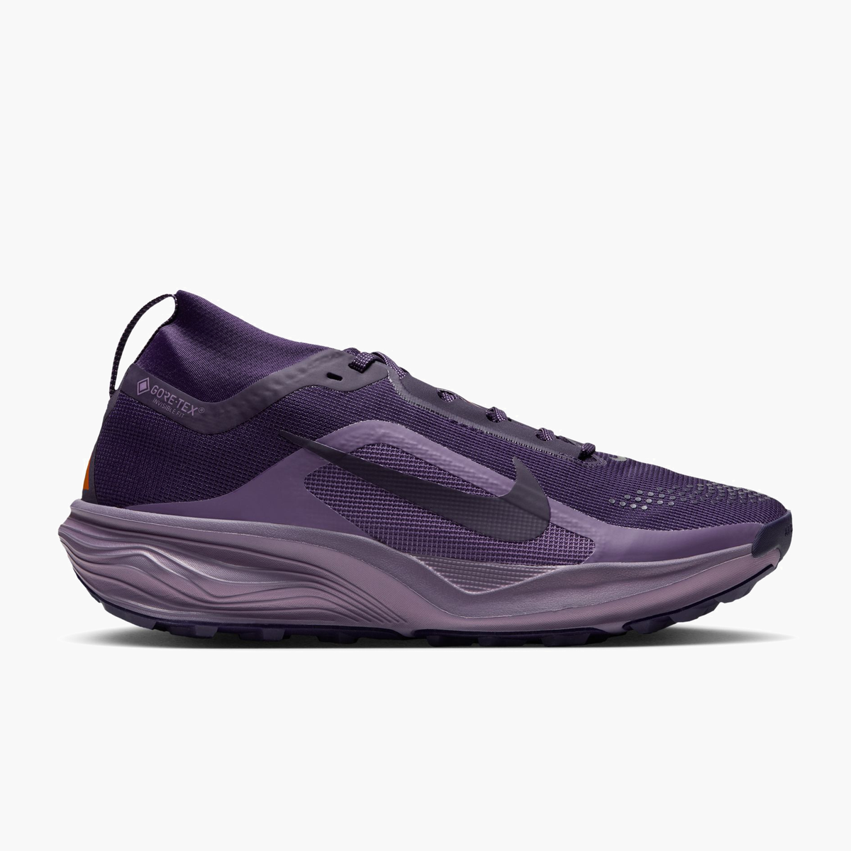 Lateral angle shot of Women's ACG Pegasus Gore-Tex in Purple Dynasty / Lt Orewood Brn