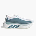 Lateral angle shot of Women's Hyperboost Edge in Ftwr White / Petrol Met. / Lucid Red