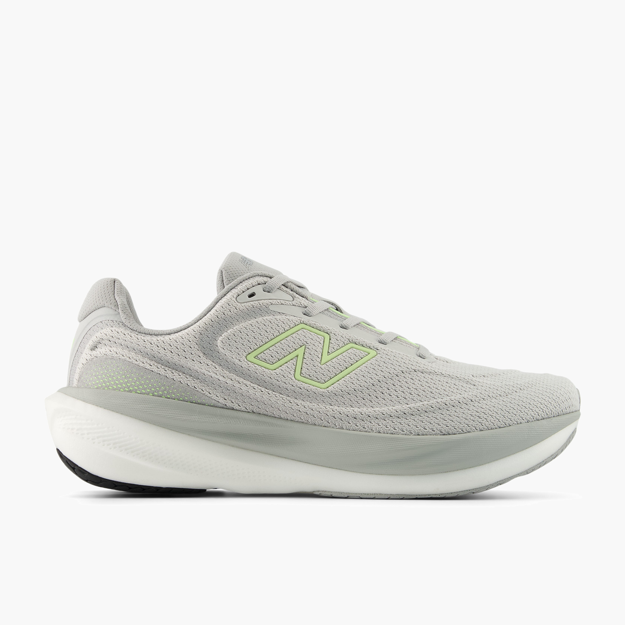 Lateral angle shot of Men's 1080 v15 in Greymatter / Afterglow / Raincloud