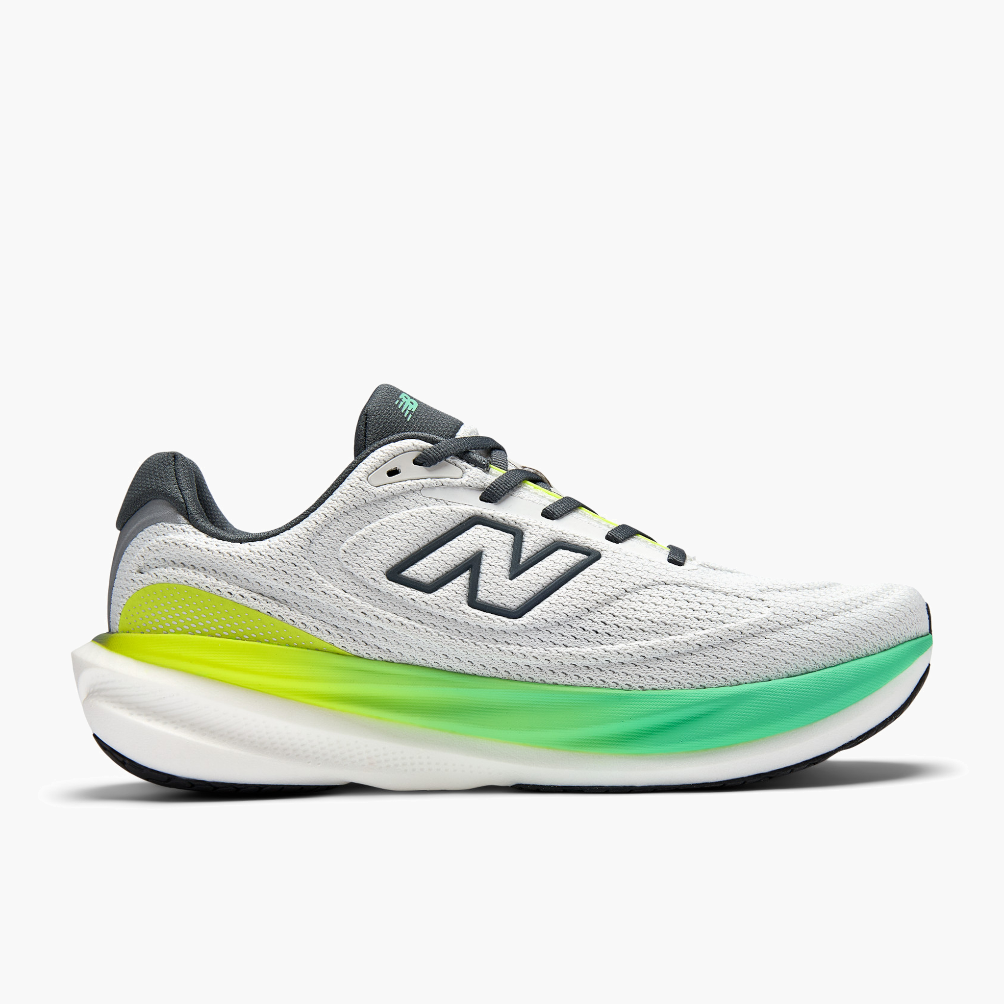 Lateral angle shot of Men's 1080 v15 in Reflection / Graphite / Deepend