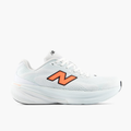 Lateral angle shot of Men's 860 v15 in White / Tangerineheat / Glintblue