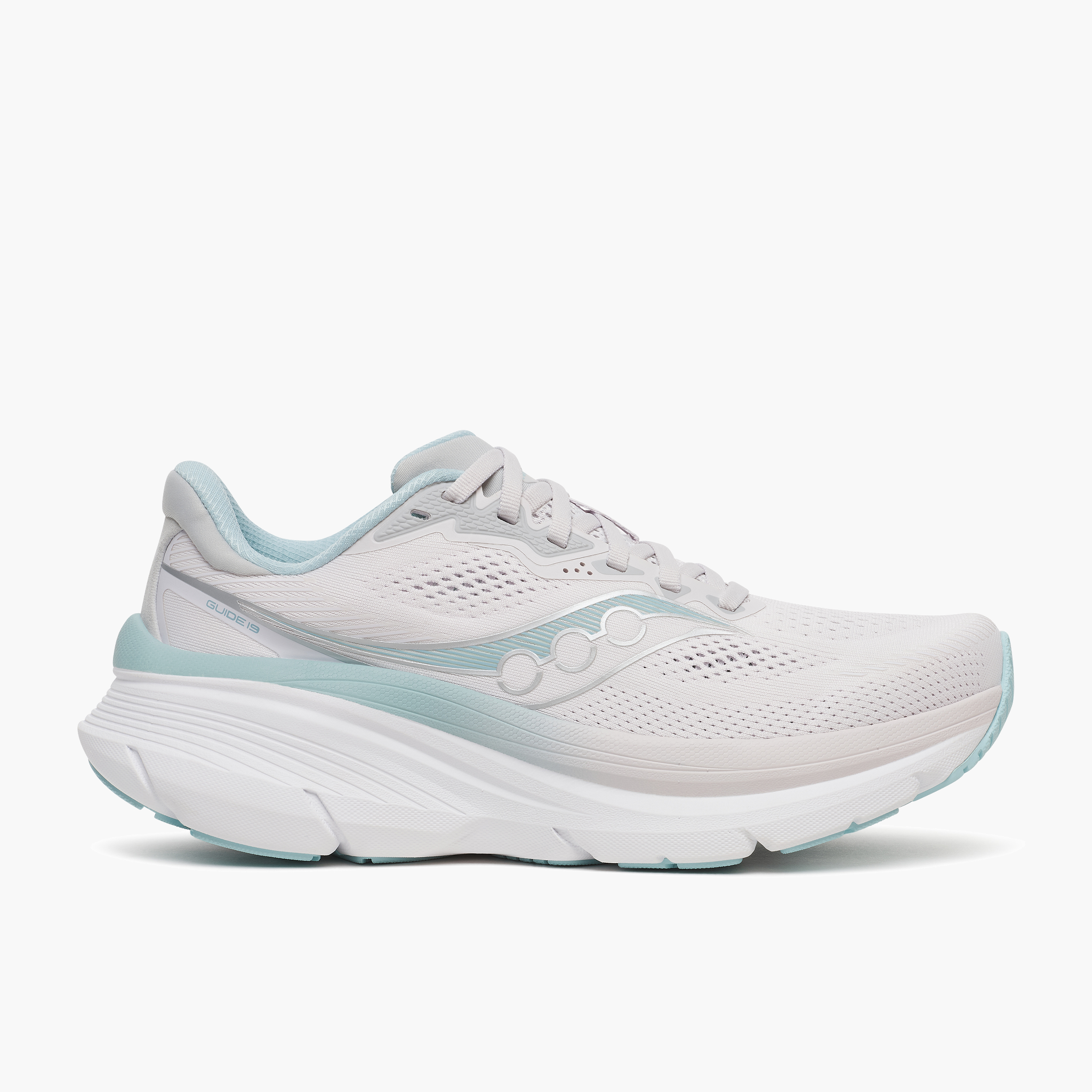 Lateral angle shot of Women's Guide 19 in Fog / Gulf