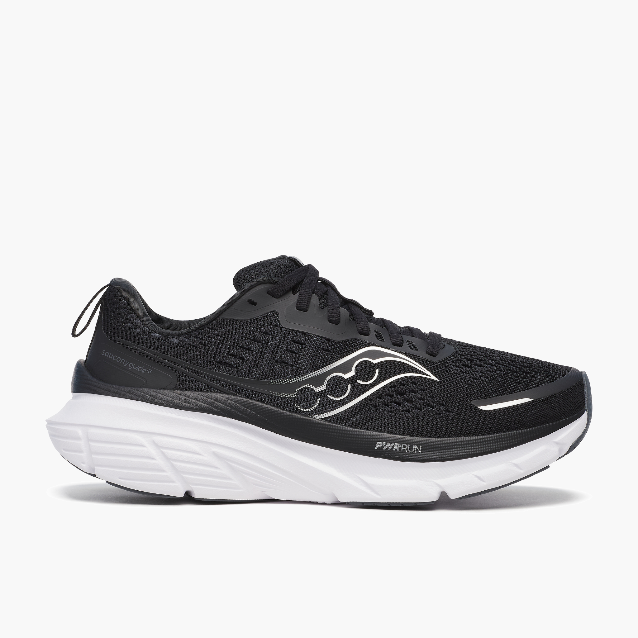 Lateral angle shot of Women's Guide 18 in Black/white