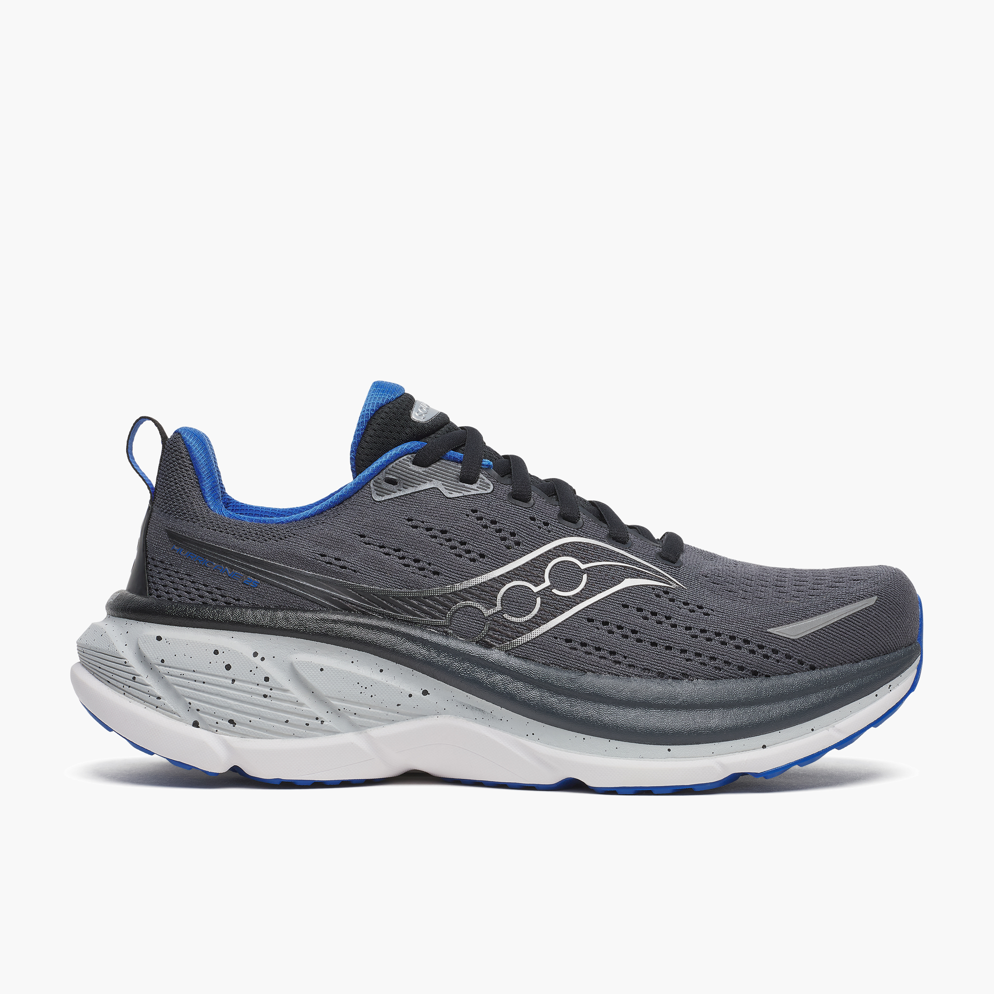 Lateral angle shot of Men's Hurricane 25 in Shadow / Black