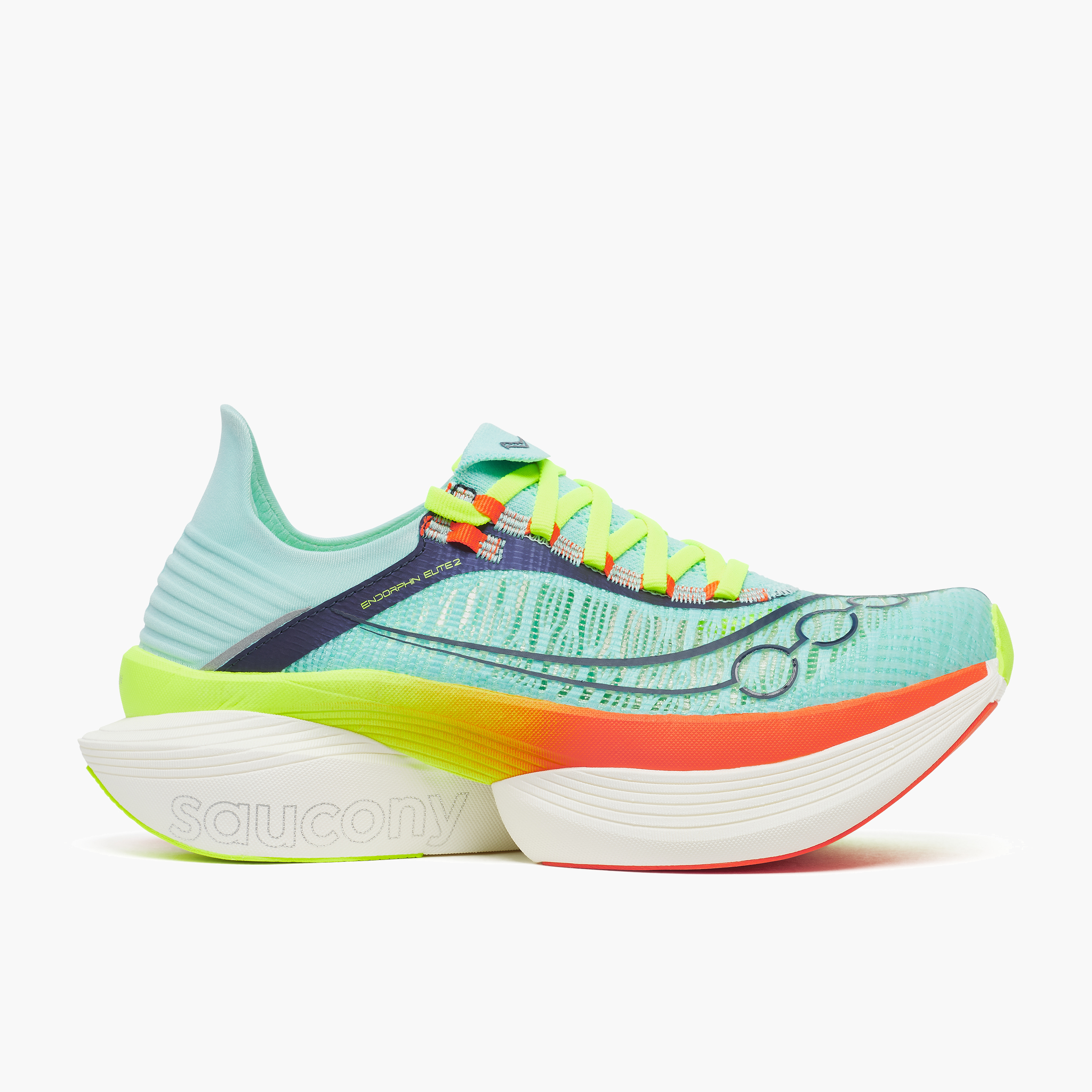 Lateral angle shot of All Gender Endorphin Elite 2 in Splash / Fire