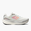 Lateral angle shot of Women's 1080 v15 in White / Pinkheat / Tangerineheat