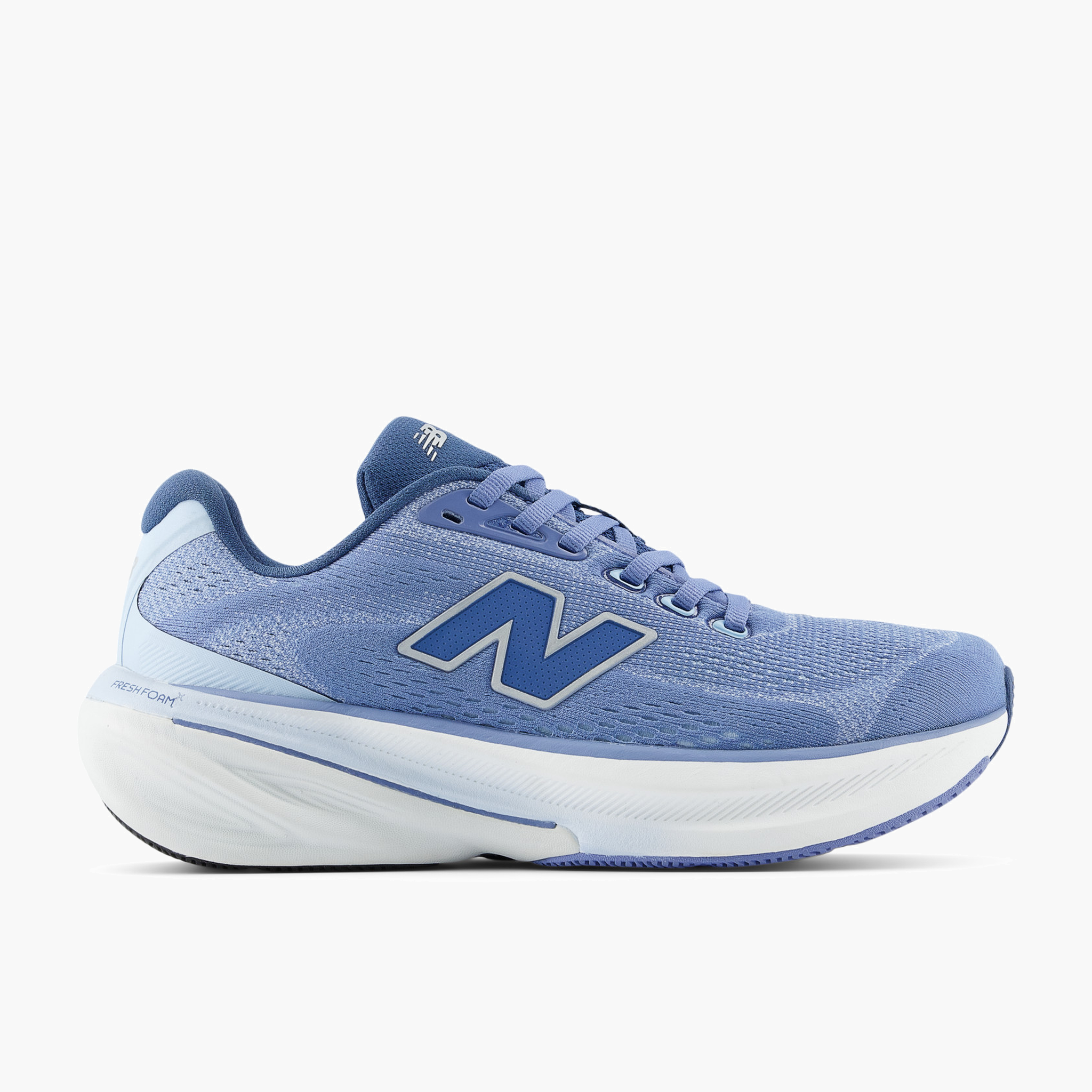 Lateral angle shot of Women's 860 v15 in Fairweatherblue / Silvermetallic