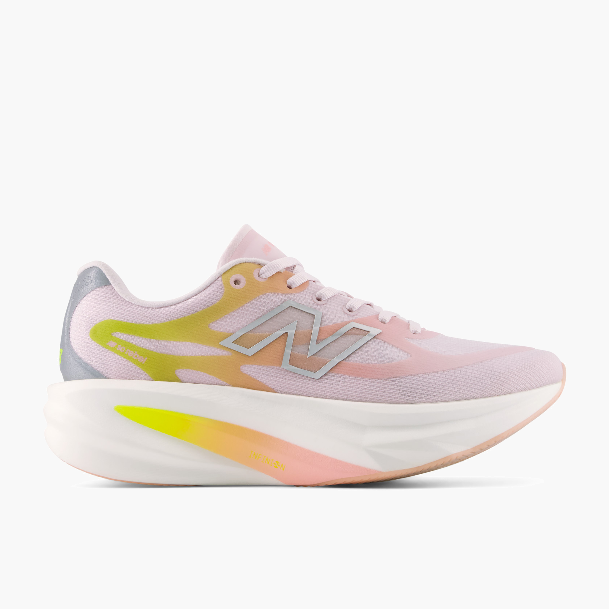 Lateral angle shot of Women's Supercomp Rebel v1 in Pinkchalk / Pinklemonade