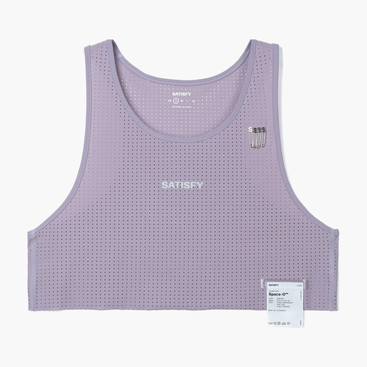 Women's Space-O™ Cropped Singlet — flatlay 1 [21024-71002]