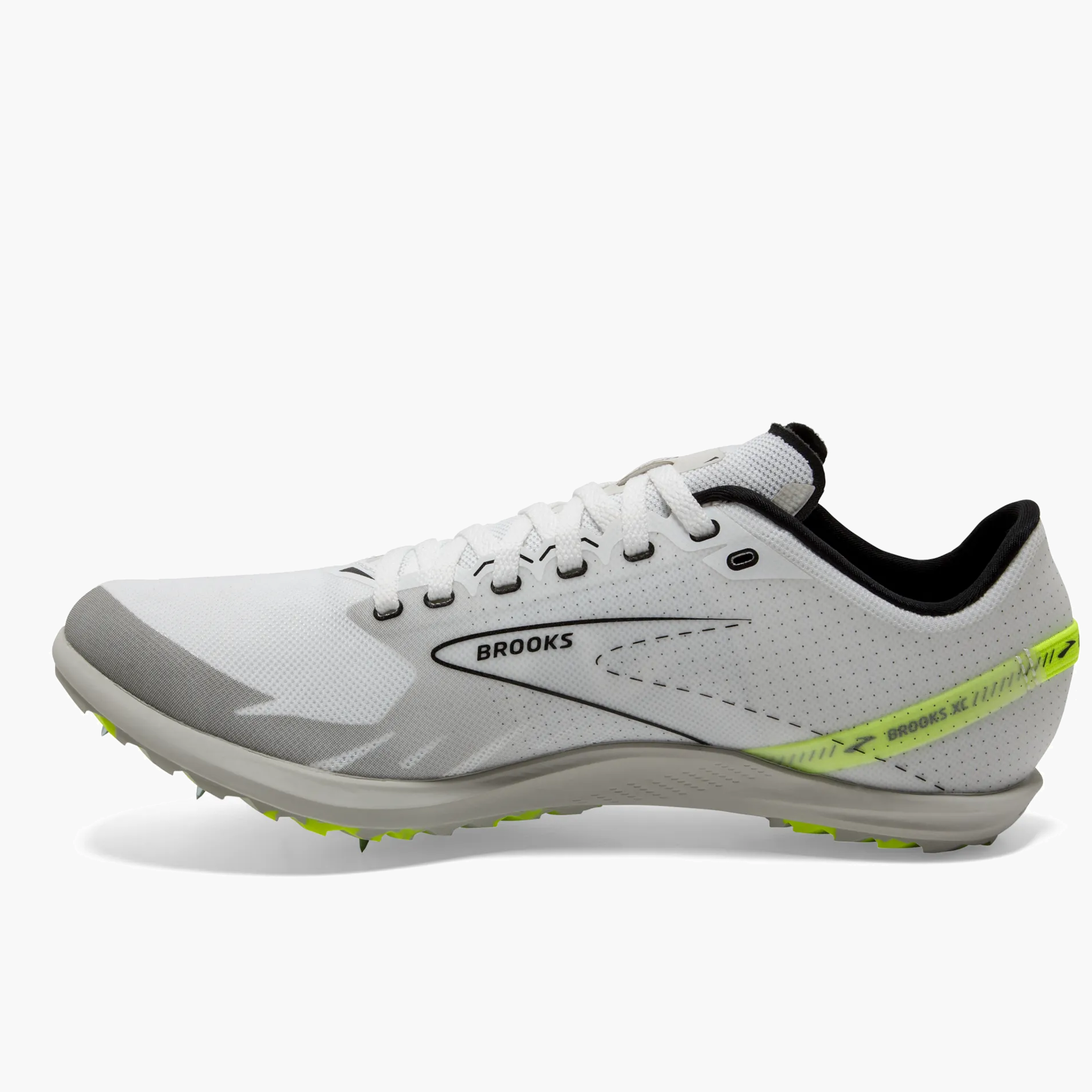 Medial angle shot of All Gender Draft XC in White / Black / Nightlife