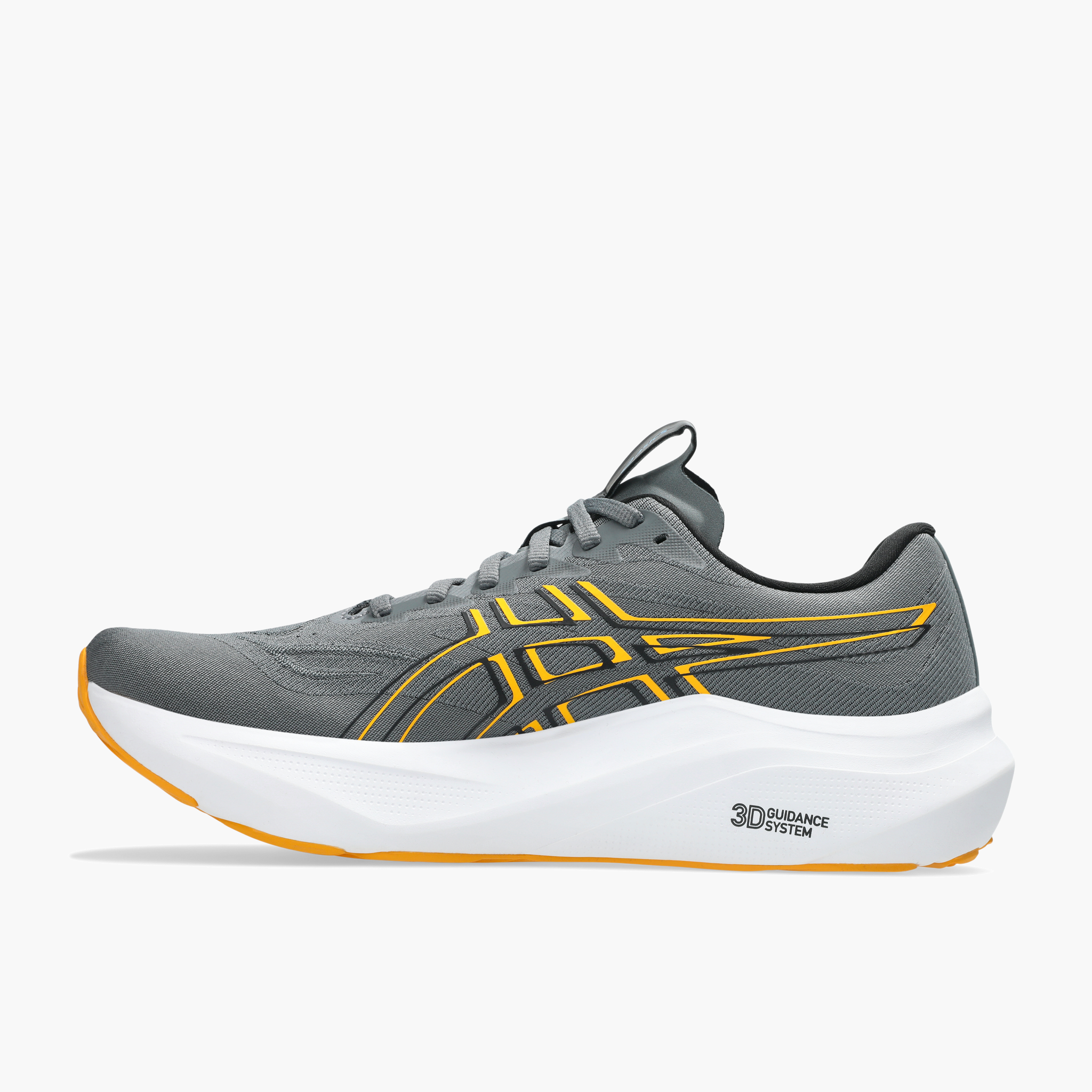 Medial angle shot of Men's GT-2000 14 in Steel Grey / Yamabuki
