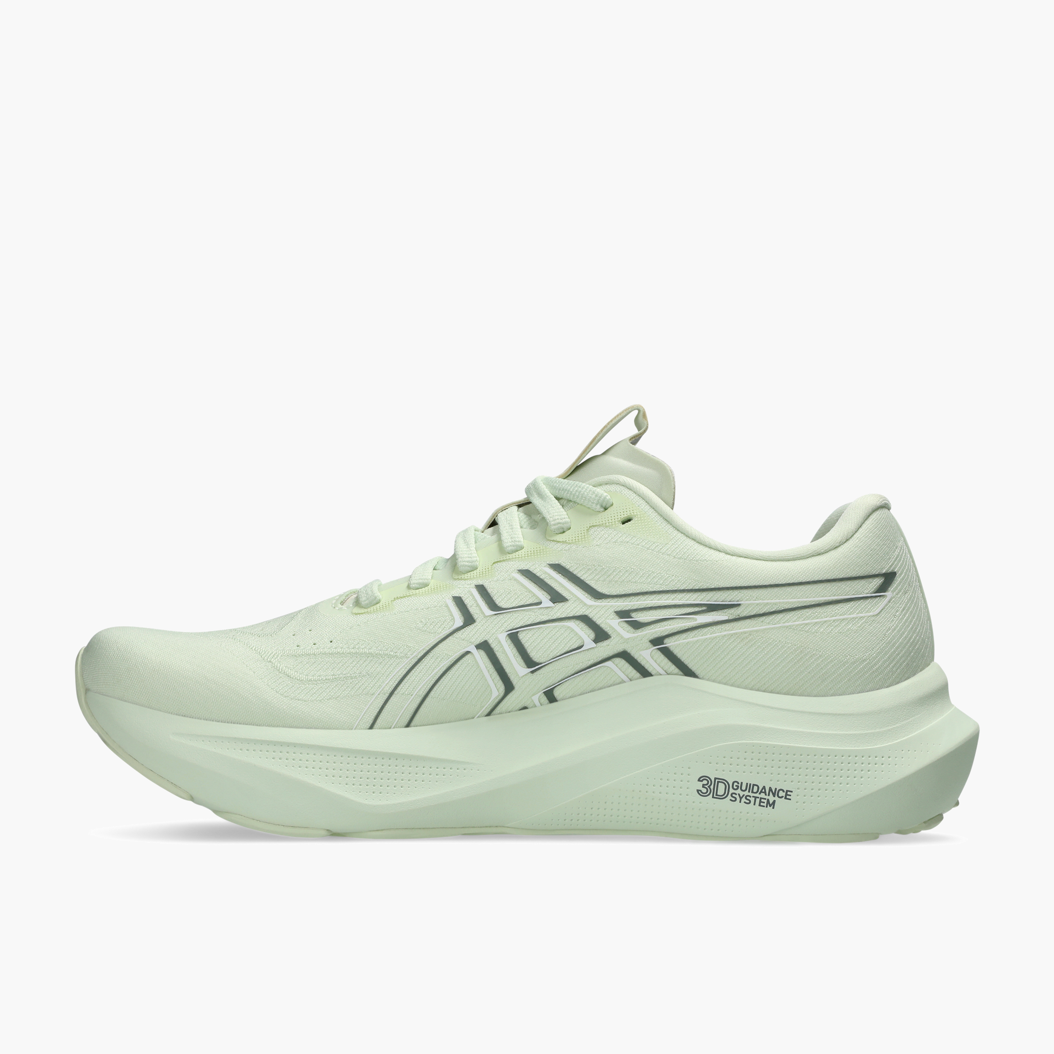 Medial angle shot of Women's GT-2000 14 in Whisper Green / Monument Blue