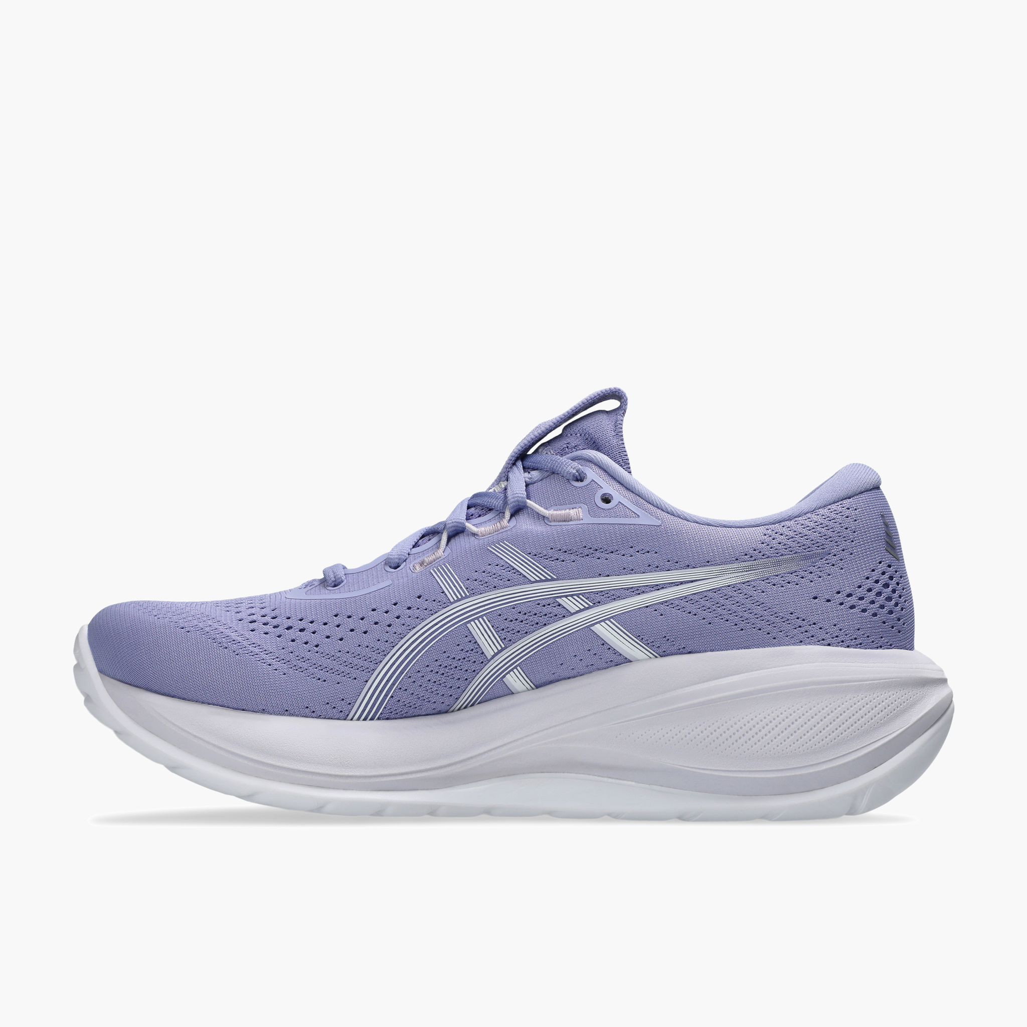 Medial angle shot of Women's Gel-Cumulus 28 in Bluebell / White