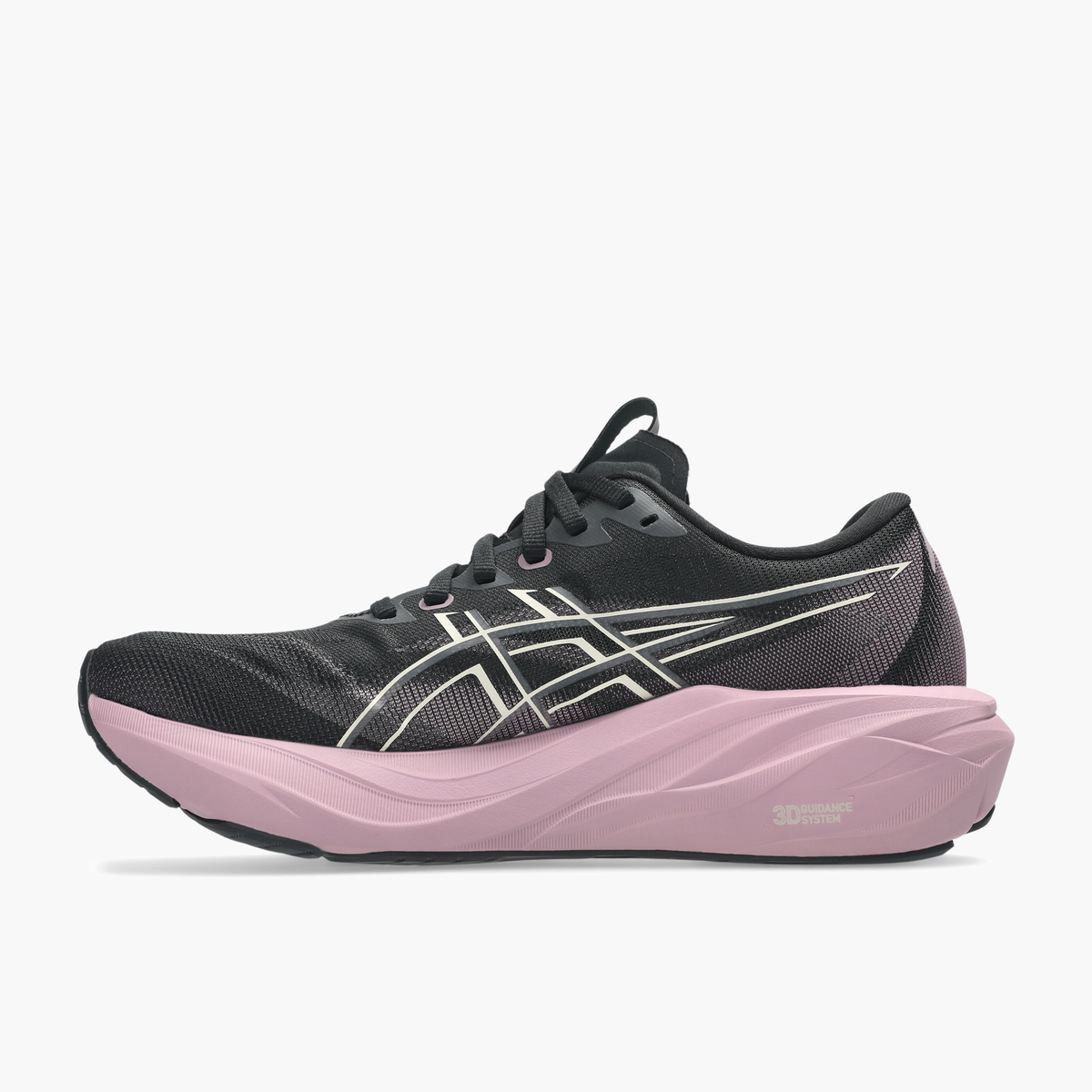 Medial angle shot of Women's GT-2000 15 in Black / Taro Purple