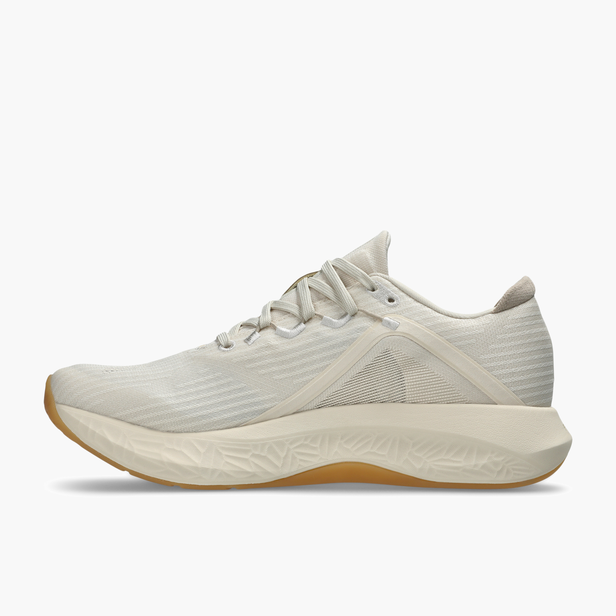 Medial angle shot of Women's Bloomstride in Oatmeal / Greige