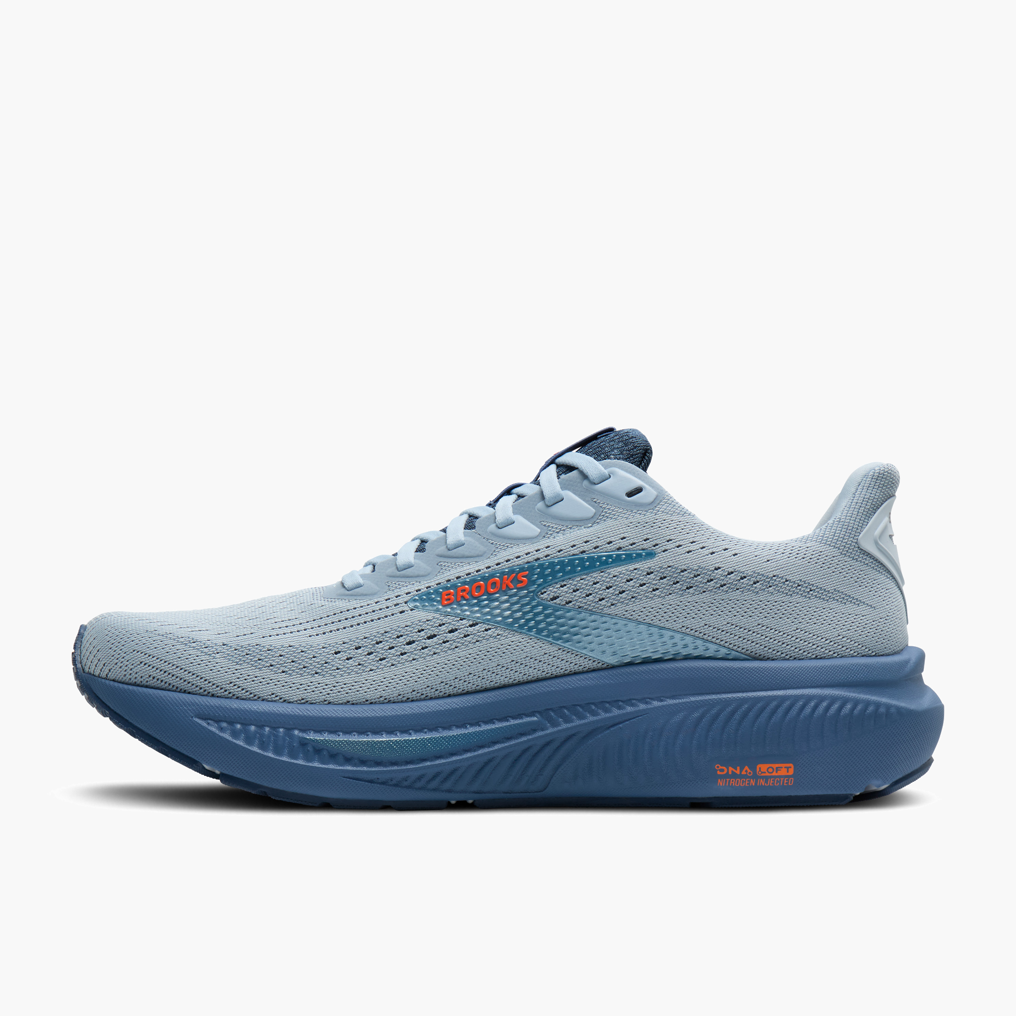 Medial angle shot of Men's Ghost 17 in Skyway / Moonlight / Orange
