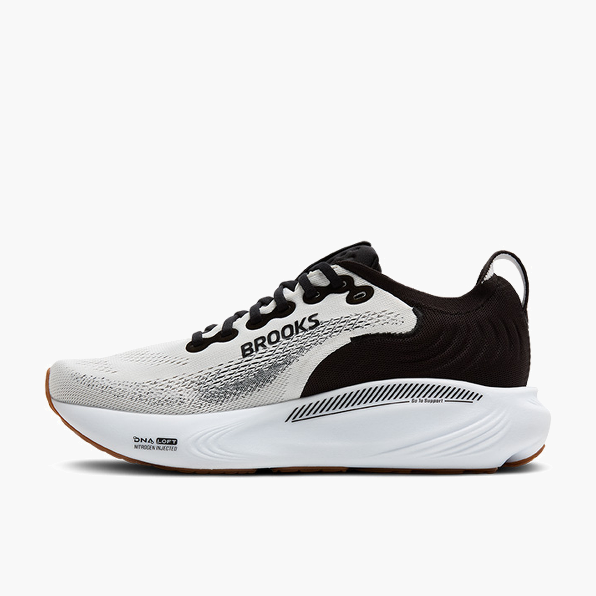 Medial angle shot of Men's Adrenaline GTS 25 in White / Black / White