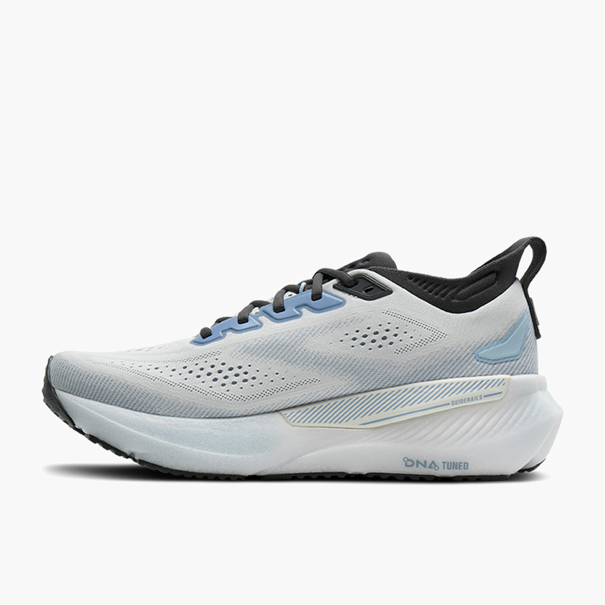Medial angle shot of Men's Glycerin GTS 23 in White / Rain / Baltic Sea